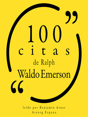 cover image of 100 citas de Ralph Waldo Emerson